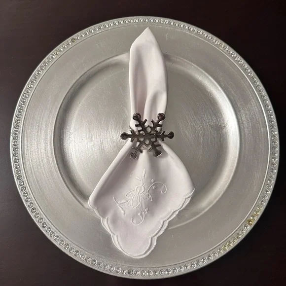 Snowflake Napkin Rings - Picture 1 of 4